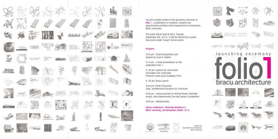 Poster _ Launching Ceremony _ folio 1 © bracu.architecture