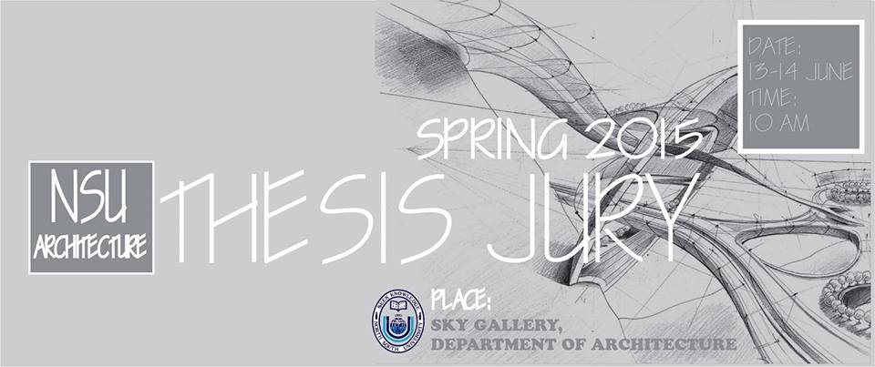 Thesis Jury Poster © NSU, 2015