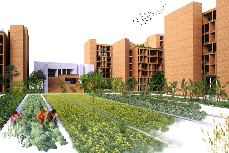 architectural design proposal for Health Complex One project