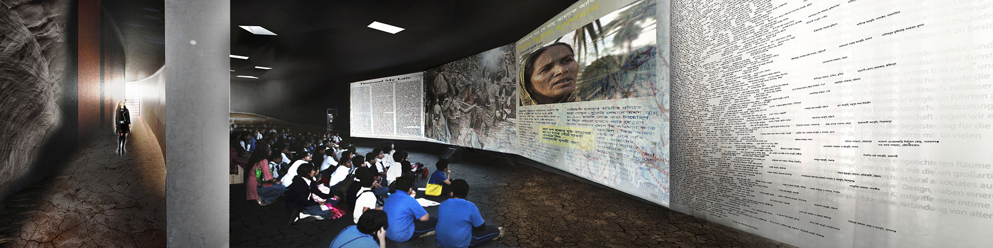 Interior perspective of Factual Gallery © Nishat Tasnim Oyshee | UAP