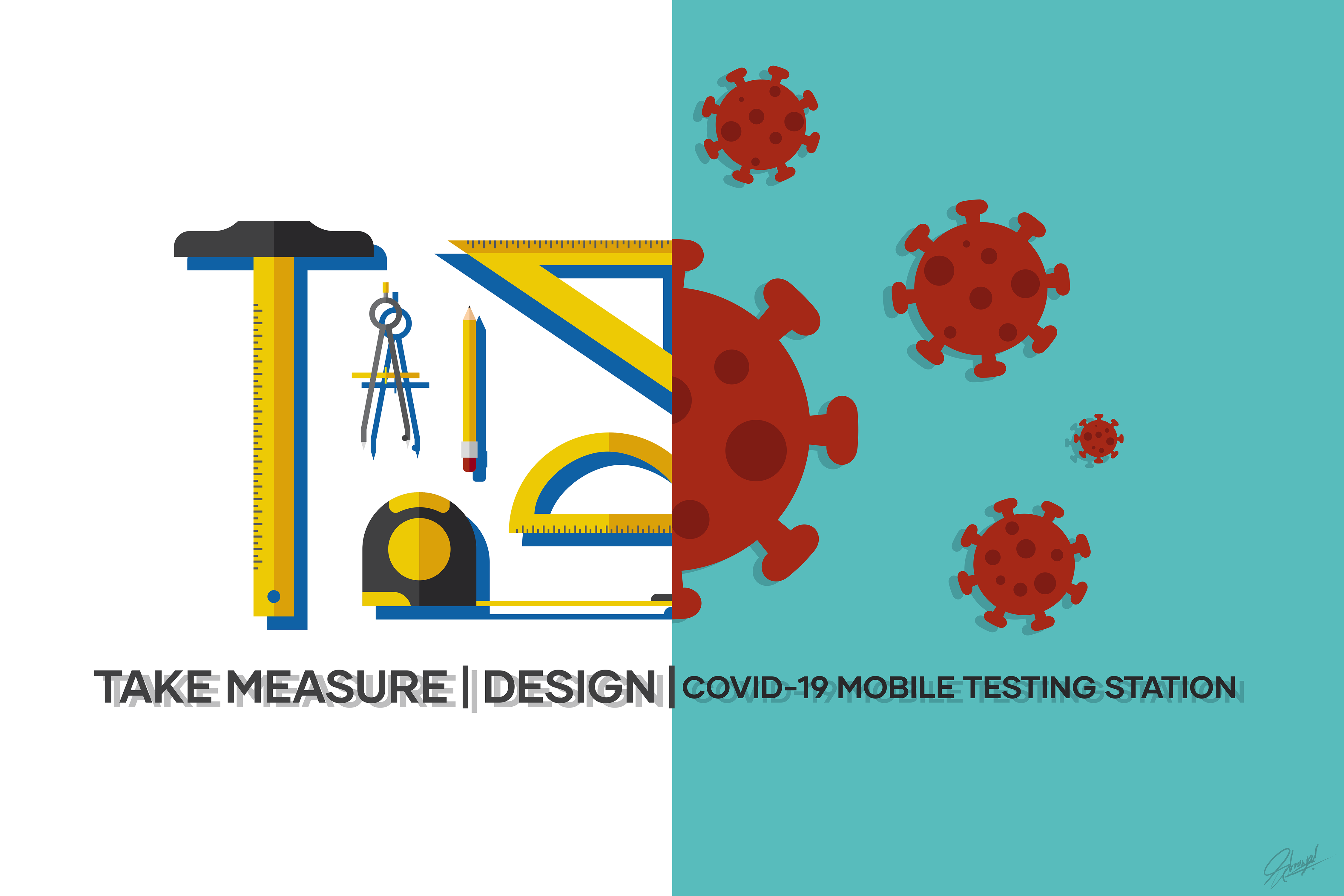 Take Measure, Design, Covid-19 Mobile Testing Station