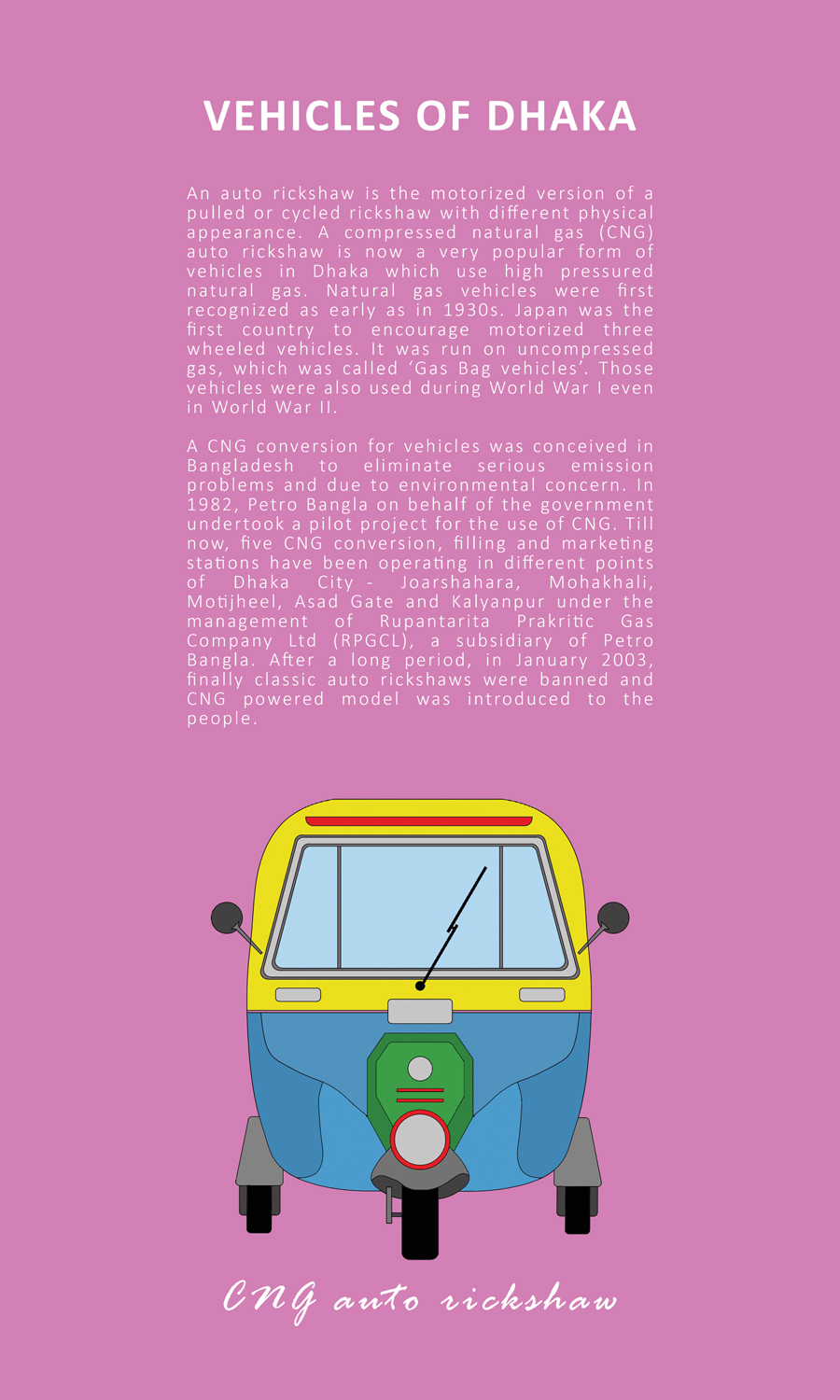 CNG auto-rickshaw © Md. Ibrahim Badhan and Rubaiet Sharmeen Sornali