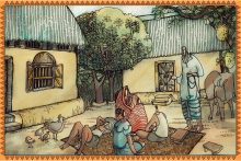 বসতবাড়ি | চিঠি ১৫ | মাটির শৈল্পিক বাড়ি